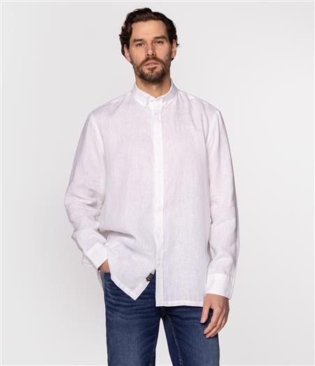 Lniana koszula comfort RODOS 2020 WHITE