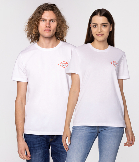T-shirt unisex z logo DIAMOND MINI ORIGINAL 2420 WHITE