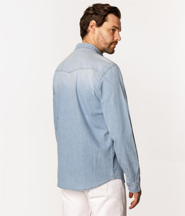 Jeansowa koszula męska TORRES 3161 LIGHT USED