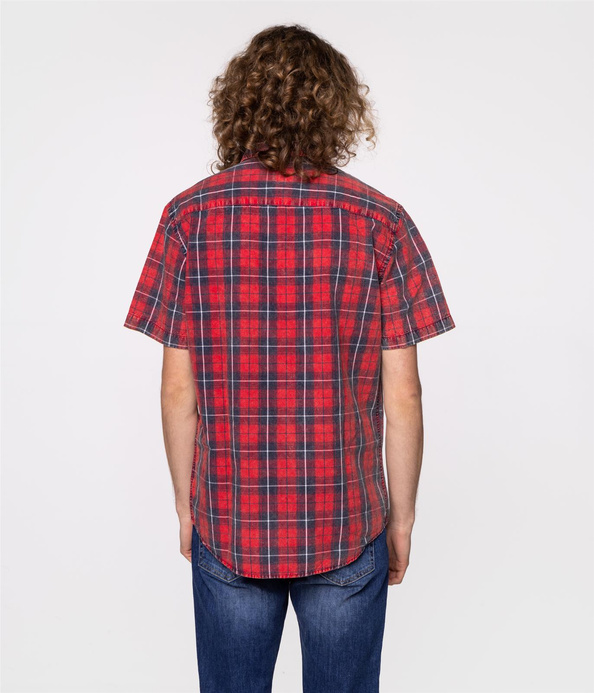 Koszula slim w kratkę WALTER2 9116 RED