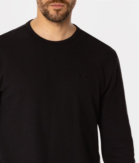 Longsleeve męski WAFFLE 1028 CAVIAR