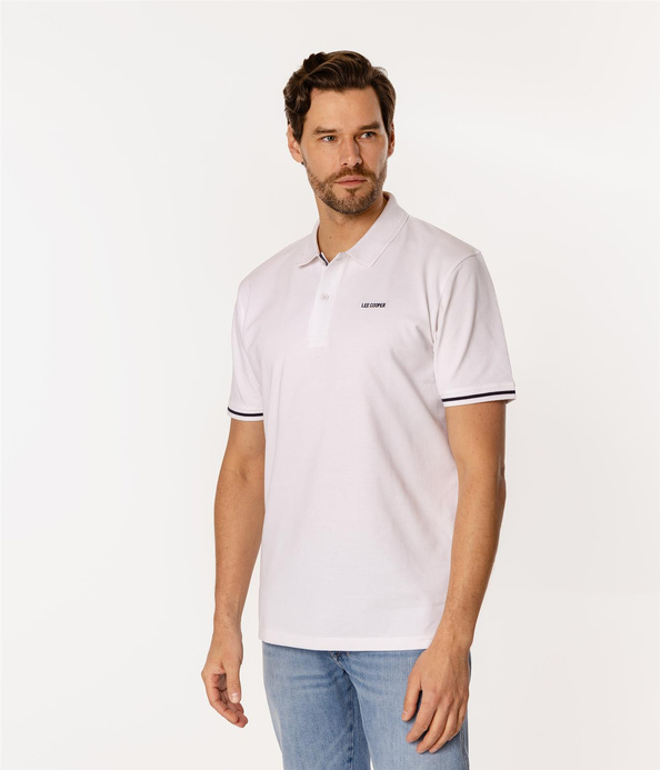 Koszula polo męska regular TOMM 5026 WHITE