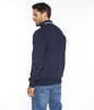 Bluza męska ze stójką i zapięciem pod szyją EMILIO 9295 DRESS BLUE