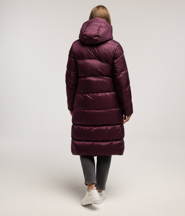 Puchowa kurtka LAURA 7030 WINE