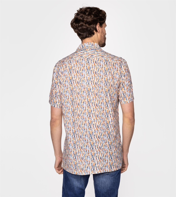 Lniana koszula regular ROBIN2 5545 MULTICOLOUR