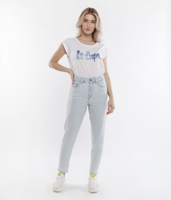 Jeansy damskie mom jeans MATEA 2405 BLEACH