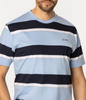 T-shirt męski w poziome paski NADER 5066 BLUE