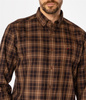 Koszula męska comfort w kratę NEW TENBY 10KZ BROWN