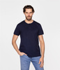T-shirt z rozpinanym dekoltem HENLEY 4587 NAVY BLAZER