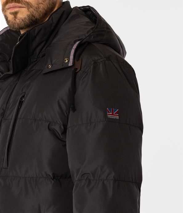 Kurtka zimowa z kapturem RASEL2 7416 BLACK