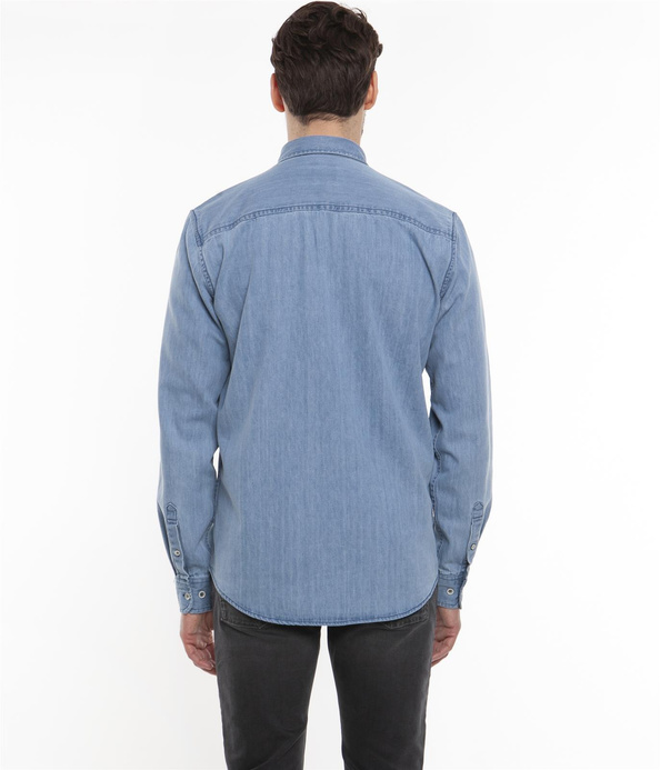 Jeansowa koszula regular MATEO 5482 MID WASH