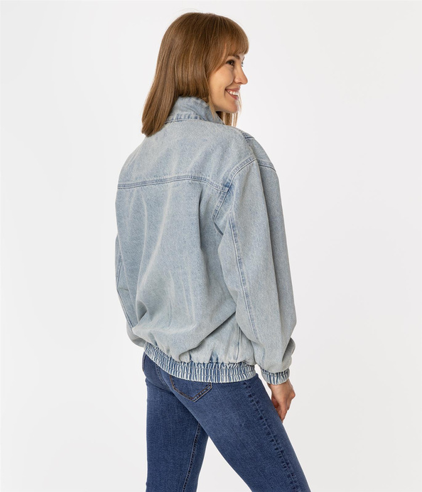 Kurtka jeansowa oversize AMELIA 1119 BRUSHED USED