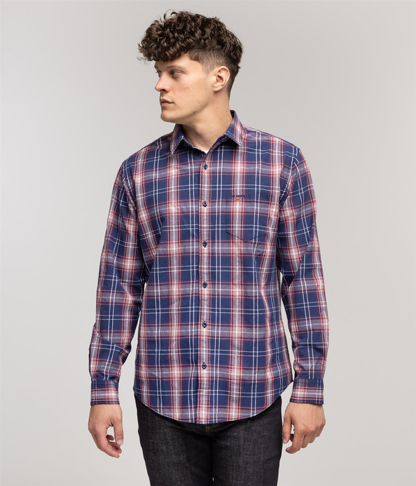 Koszula męska regular z długim rękawem WILL 2118 SHARK