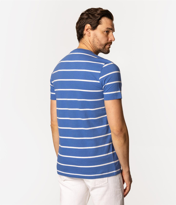 T-shirt męski w paski STRIPES1 4180 BLUE YONDER
