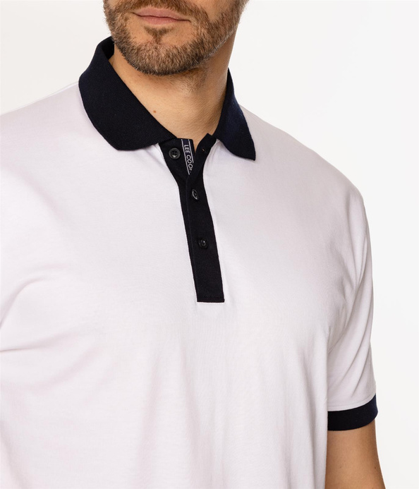 Koszulka polo męska TRIM 5009 WHITE