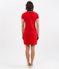 Sukienka z kołnierzykiem LARA 9980 RED