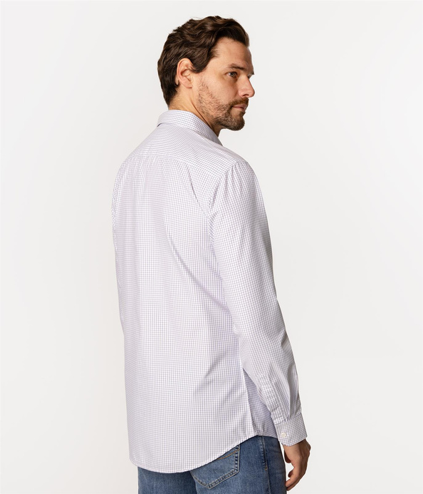 Koszula męska slim z długim rękawem WINDSOR KL31 WHITE