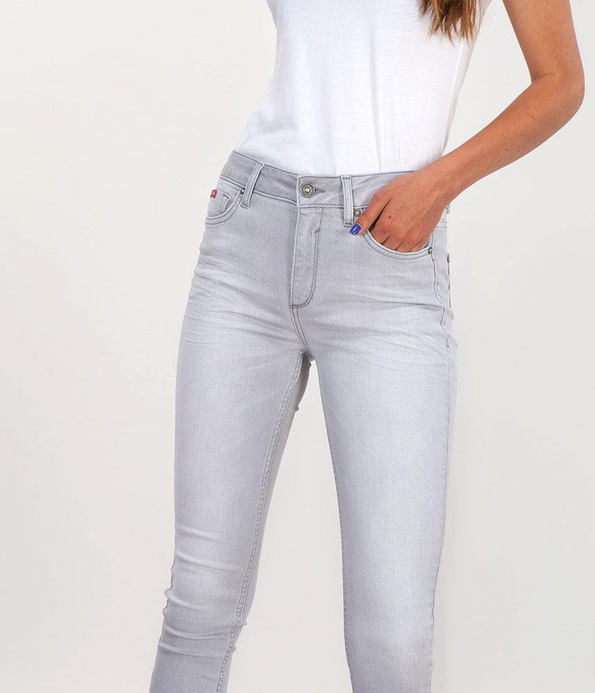 Jeansy damskie Skinny SCARLET 2096 LIGHT GREY