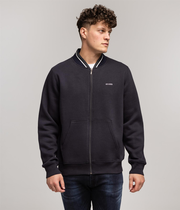 Bluza rozpinana z małą stójką HILL 5161 DARK NAVY