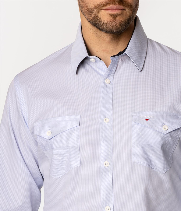 Koszula męska slim z długim rękawem MALT KL21 WINDSURFER