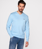 Sweter męski z bawełny organicznej ADAM ORGANIC SKY BLUE