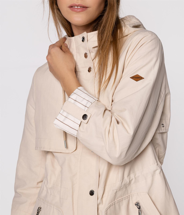 Przejściowa parka z kapturem VIOLA 6700 BEIGE