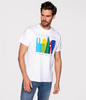 T-shirt z nadrukiem LONDON5 2020 WHITE