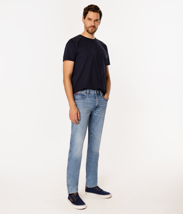 Jeansy męskie tapered LC7504 3146 BRUSHED USED