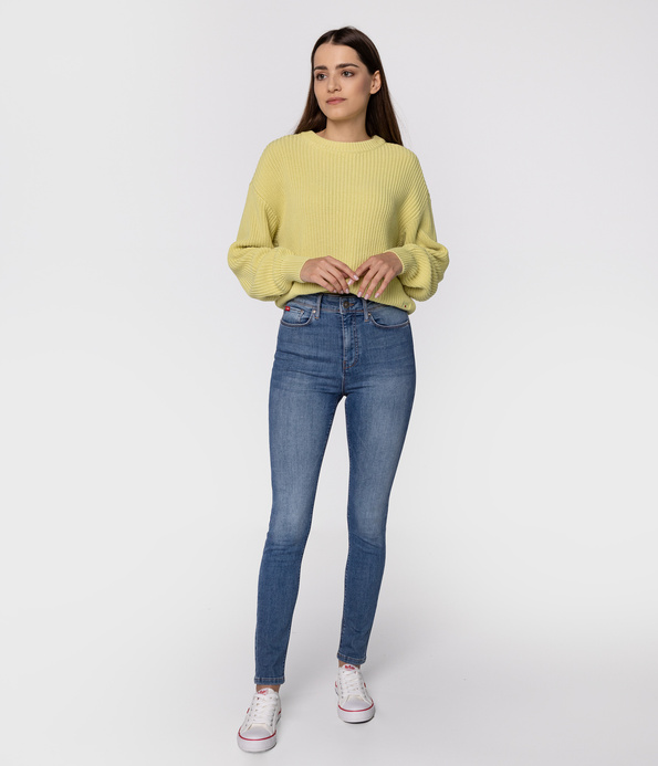 Jeansy damskie skinny DAILY 3159 MID USED