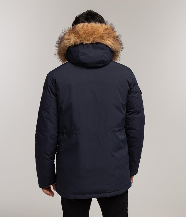 Kurtka puchowa z kapturem MATTHIAS 1000 NAVY