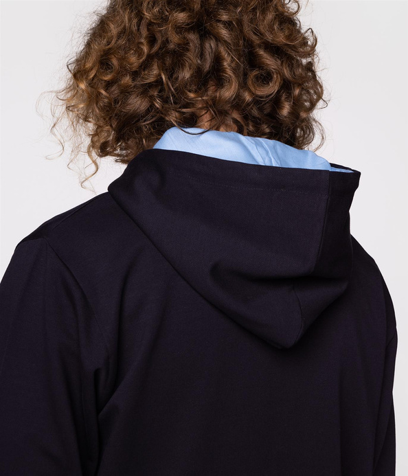 Rozpinana bluza męska z kapturem EVAN 4202 NAVY