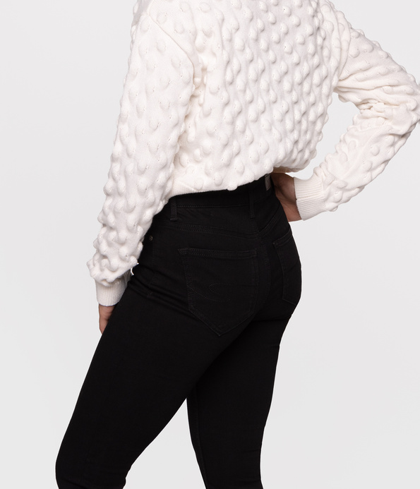 Jeansy damskie skinny SCARLET 8151 BLACK BLACK