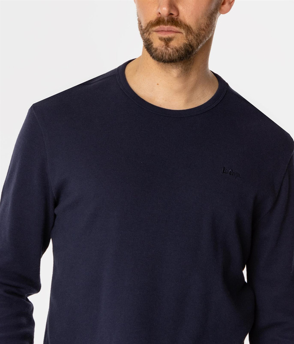 Longsleeve męski WAFFLE 1028 NAVY BLAZER