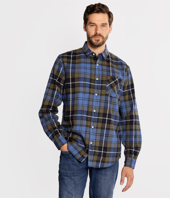 Koszula męska regular JENS 8346 DARK FOREST