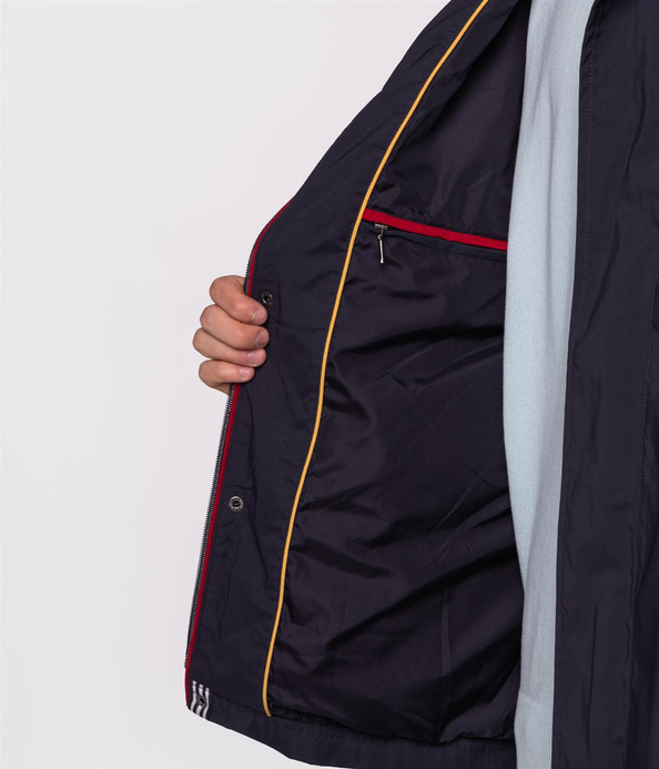 Kurtka przejściowa z chowanym kapturem DAMIAN 4700 NAVY