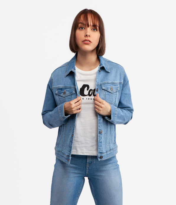 Jeansowa kurtka FABIA 1570 LIGHT BRUSHED