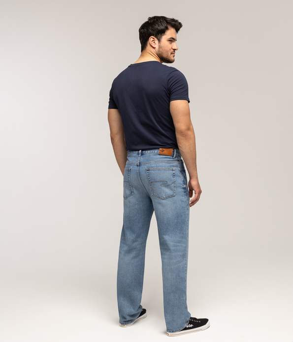 Jeansy męskie relaxed baggy SMITH 3222 BRUSHED USED