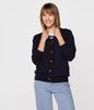 Rozpinany sweter damski GLENA 4805 NAVY