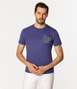 T-shirt męski z nadrukiem LETTERS 1145 VINTAGE INDIGO