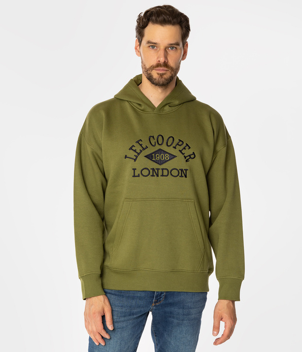 Bluza unisex z kapturem LOGO 2975 SPHAGNUM