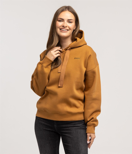 Bluza oversize z kapturem LIRA 5665 BROWN SUGAR