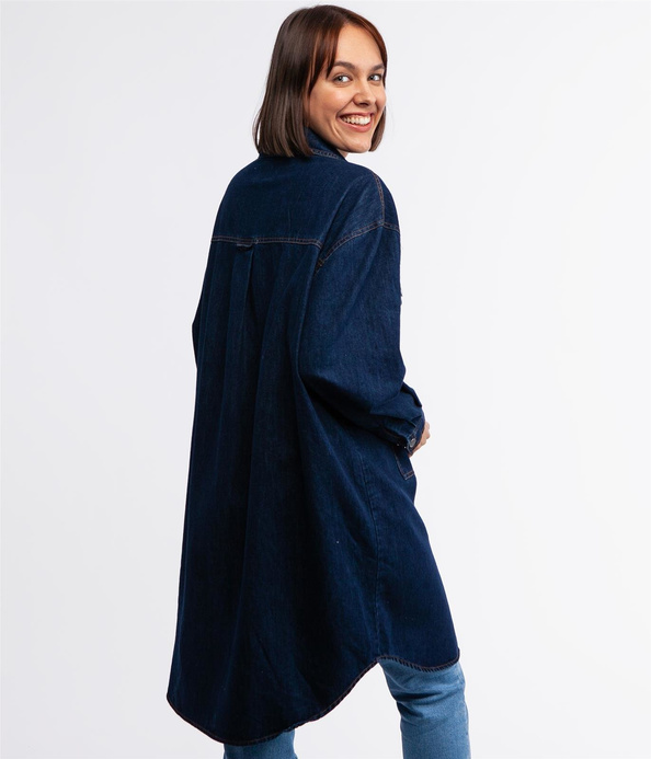 Koszulowa kurtka jeansowa LIZA 0004 STONE