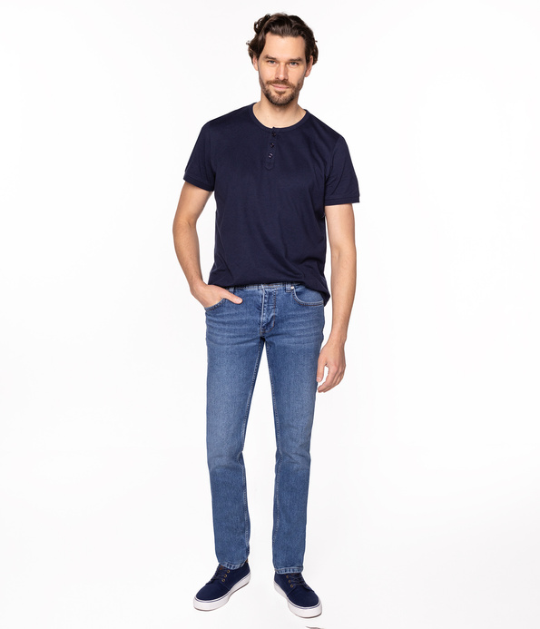 Jeansy męskie slim LC7110 0650 BRUSHED USED