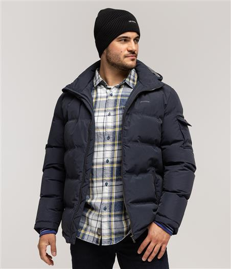 Kurtka puchowa z kapturem BRIAN3 8215 NAVY