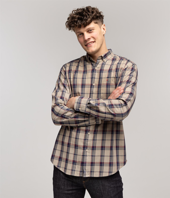 Koszula męska comfort z długim rękawem NEW TENBY 09ZK FUNGI