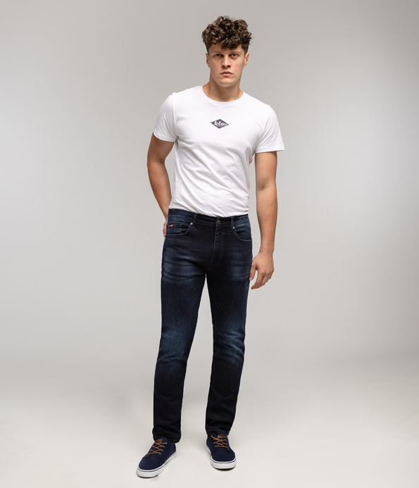 Jeansy męskie tapered LC7504 1386 DARK USED