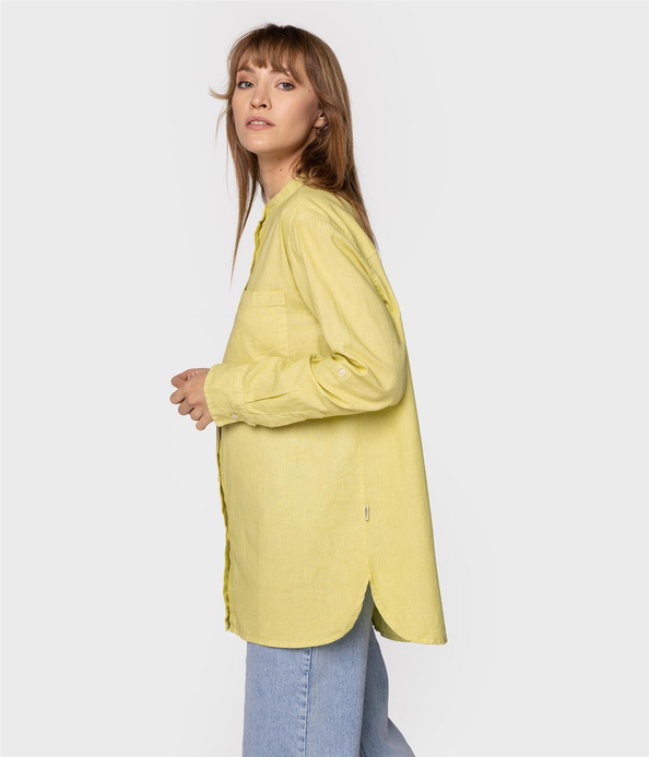 Koszula oversize z lnem LISA 2060 ENDIVE