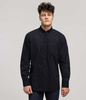 Koszula męska comfort z długim rękawem NEW TENBY 50ZM BLACK