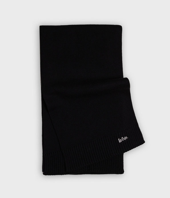 Komplet z kaszmirem unisex czapka zimowa i szalik 9011 BLACK