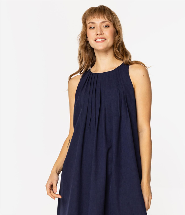Sukienka bez rękawów ARMILA 0812 NAVY